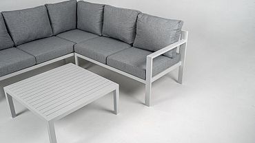 Loungeset Hawaii Smoked Frost Wit/Lichtgrijs