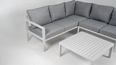 Loungeset Hawaii Smoked Frost Wit/Lichtgrijs