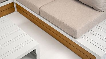 Loungeset Ibiza Frost White/Beige
