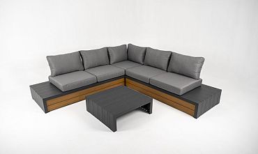 Loungeset Ibiza Smoked Grey/Dark Grey