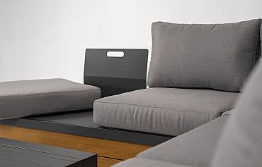 Loungeset Ibiza Smoked Grey/Dark Grey