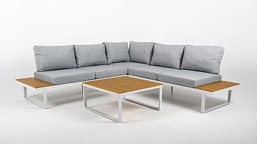 Loungeset Madeira Frost White/Light Grey