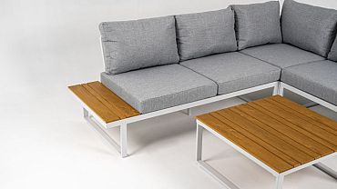 Loungeset Madeira Frost White/Light Grey