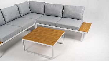 Loungeset Madeira Frost White/Light Grey