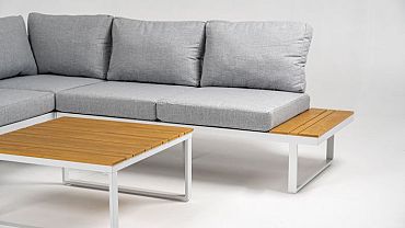 Loungeset Madeira Frost White/Light Grey