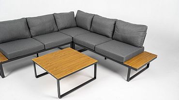 Loungeset Madeira Smoked Grey/Dark Grey