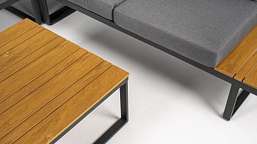 Loungeset Madeira Smoked Grey/Dark Grey