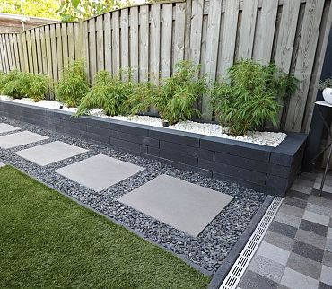 Betonbiels 12x20x120 cm Antraciet