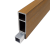 Brise soleil 42x145mm L-390cm Teak E Klasse  FSC 100%
