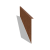 Cortenstaal kantopsluiting gezet 22 cm (lengte 240 cm)