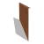Cortenstaal kantopsluiting gezet 45 cm (lengte 150 cm)