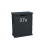 Gepoedercoat staal brievenbus Type L-RAL7016 (antraciet grijs)