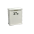 Gepoedercoat staal brievenbus Type L-RAL9010 (wit)