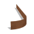 Cortenstaal kantopsluiting FLEX geplet 13 cm (lengte 150 cm)