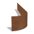 Cortenstaal kantopsluiting FLEX geplet 23 cm (lengte 150 cm)