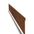 Cortenstaal kantopsluiting geplet 23 cm (lengte 240 cm)
