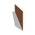 Cortenstaal kantopsluiting recht 37,5 cm (lengte 240 cm)