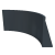 Gepoedercoat staal keerwand binnenbocht 100 x 100 x 60 cm