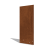 Cortenstaal koppelplaat recht hoog XL 45 cm
