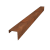 Cortenstaal overzetprofiel 15 x 15 x 5 cm (lengte 240 cm)