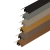 WEO alu Klikprofiel 50x50mm L-300cm Ebony black  RAL9005