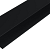 WEO35-60 Alu F-profiel Ebony Black L-300cm 65x80mm  - RAL9005