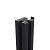 Boston alu H paal 75x75mm L-250 cm RAL9005 incl. alu afwerkingsprofiel 4x24 mm L-250cm