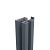 Boston alu H paal 75x75mm L-250 cm RAL7016 incl. alu afwerkingsprofiel 4x24 mm L-250cm