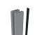 Boston alu Klikprofiel 6x24mm L-190cm RAL9005 tbv alu H paal L-190cm