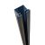 Boston alu paalprofiel voor hpl/glas RAL7016 24x17mm L-184cm tbv paal L-124/190cm
