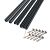 Boston alu profielset voor hpl/glas 5x horizontaal 12x30mm L-175cm + 10 connecters RAL7016