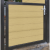 Boston maatwerk Enkele poort klein max (B) 200cm (H) 100cm incl insteekslot