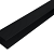 WEO35-60 Alu F-profiel Ebony Black L-300cm 65x80mm  - RAL9005