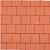 Betonstraatsteen half 8 cm rood