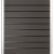 Scherm WPC 154x180cm Dark Grey & Aluminium