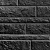 Betonplaat rots motief Dubbelzijdig 184x26x4,8cm Zwart ongecoat