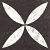 Solostone Vtw Belgian St Flower White  70x70x3,2 cm