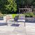 H2O comfort square 60x60x4 cm nero/grey