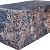 Splitrock tricolore hoekstuk 29x13x11 cm met geknipte kopse kant