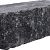 Splitrock grijs/zwart hoekstuk trommel 29x13x11 cm met geknipte kopse kant getrommeld