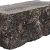 Splitrock grigio camello hoekstuk trommel 29x13x11 cm met geknipte kopse kant getrommeld