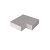Oudhollands Schellevis hoekstuk traptreden 90° binnen 37x15 cm grijs