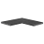 Zwembadrand Vietnam Black binnenhoek bullnose 60/30x60/30x3 cm Riven