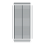 Boston Decopaneel Paxos verticaal 88x182cm dikte 2 mm RAL7016 (1009)