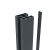 Boston alu H paal 75x75mm L-190 cm RAL7016 incl. alu afwerkingsprofiel 4x24 mm L-190cm