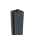 Boston alu H paal 75x75mm L-250 cm RAL7016 incl. alu afwerkingsprofiel 4x24 mm L-250cm
