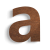 Cortenstaal huisnummer a - 10cm