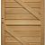 Bangkirai massief poort 22-l met slot 100x180cm links incl. aanslaglat Premium FCQ
