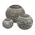 Set borrelstenen, Bluette ingezaagd, gepolijst Ø 45, 35 en 25 cm Ingezaagd