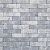 Waalformaat strak 20x5x6 cm grijs/zwart komo